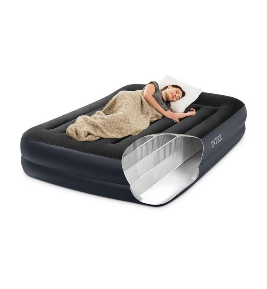Matratze „Queen Pillow Rest“ – Grau und Marineblau
