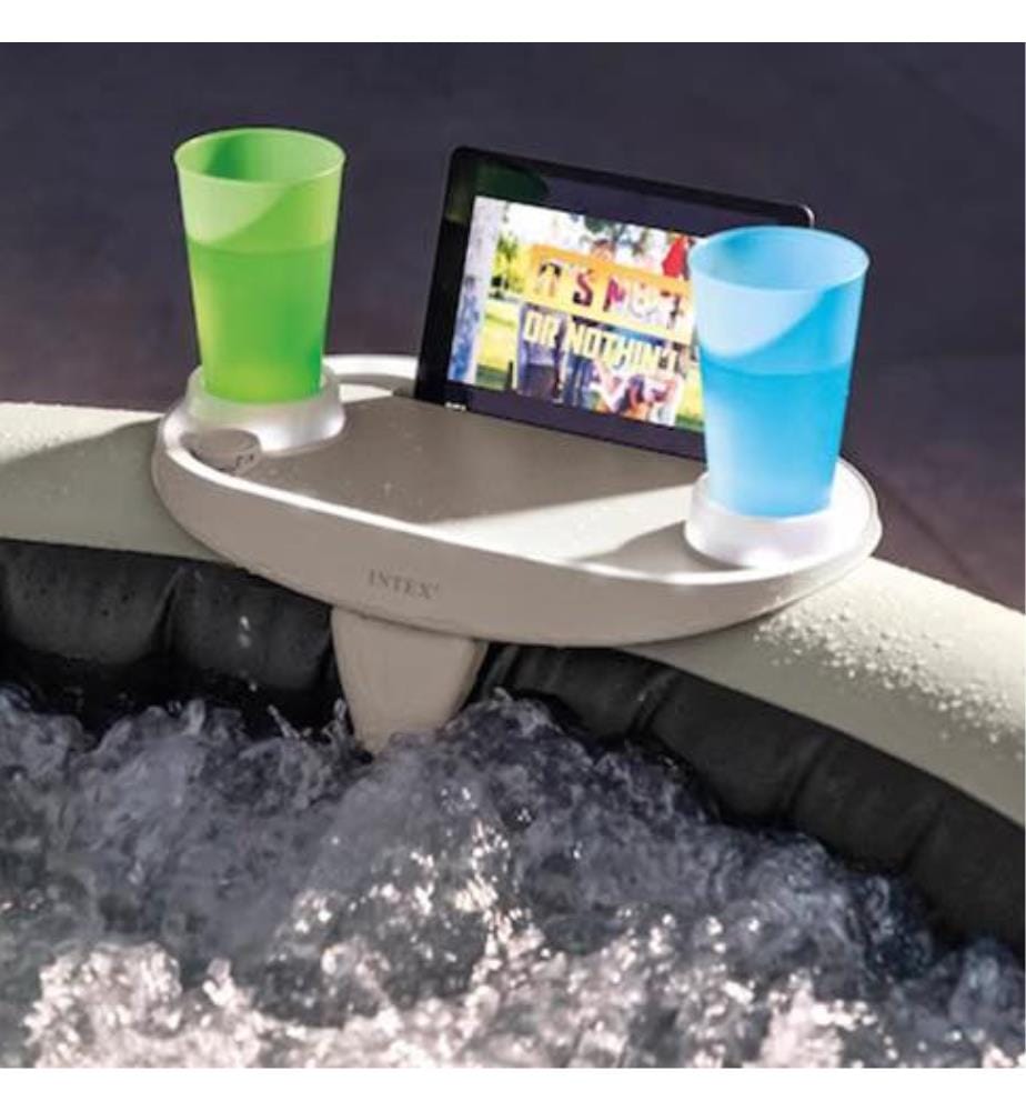 LED-Spa-Ablage – Cremefarben