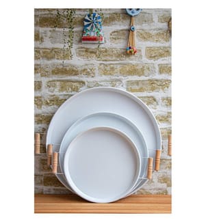 Tablett-Set (3-teilig) – Weiss