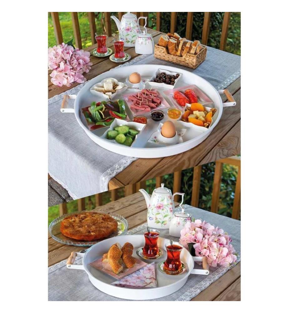 Lot de plateaux (2 pièces) - Blanc