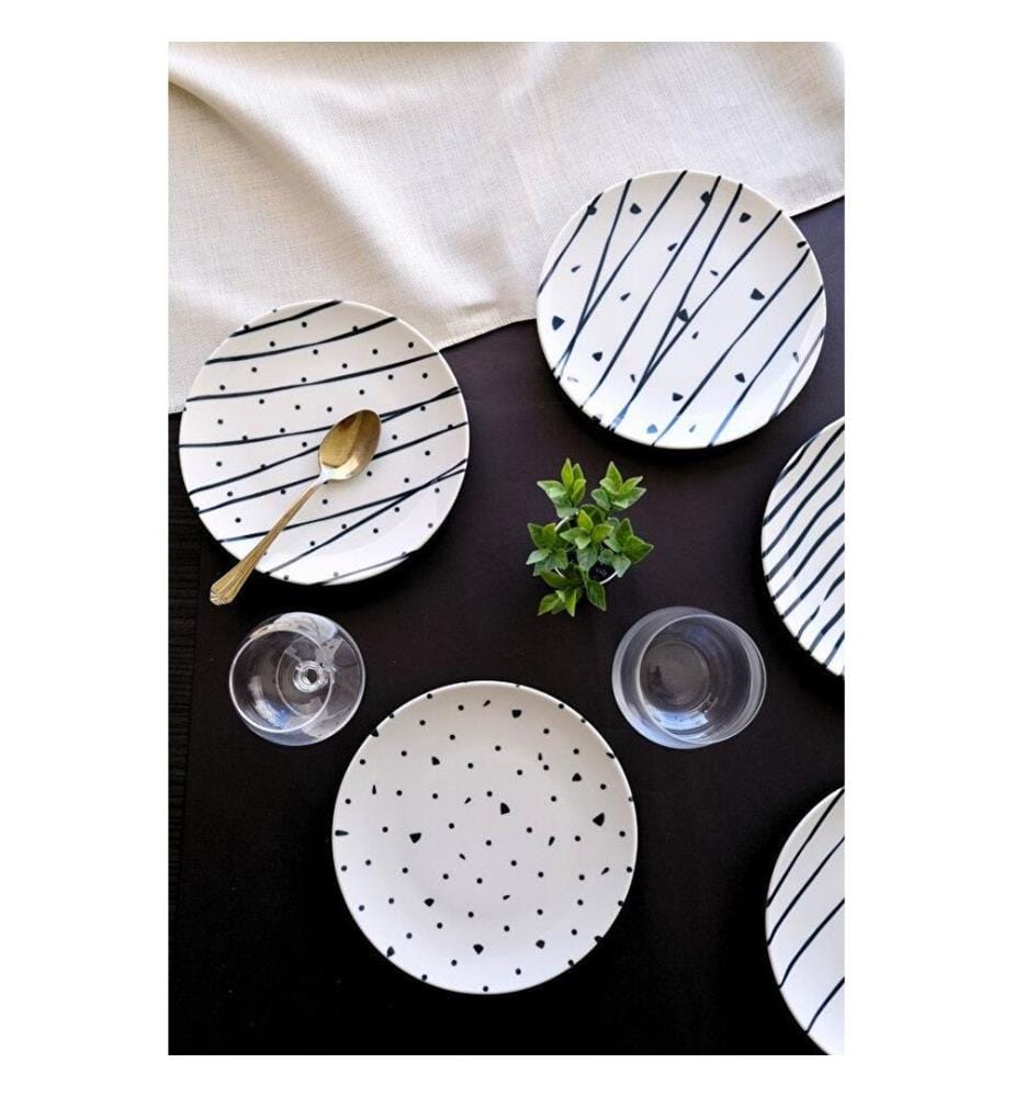 Dessertteller-Set (6-teilig) – mehrfarbig
