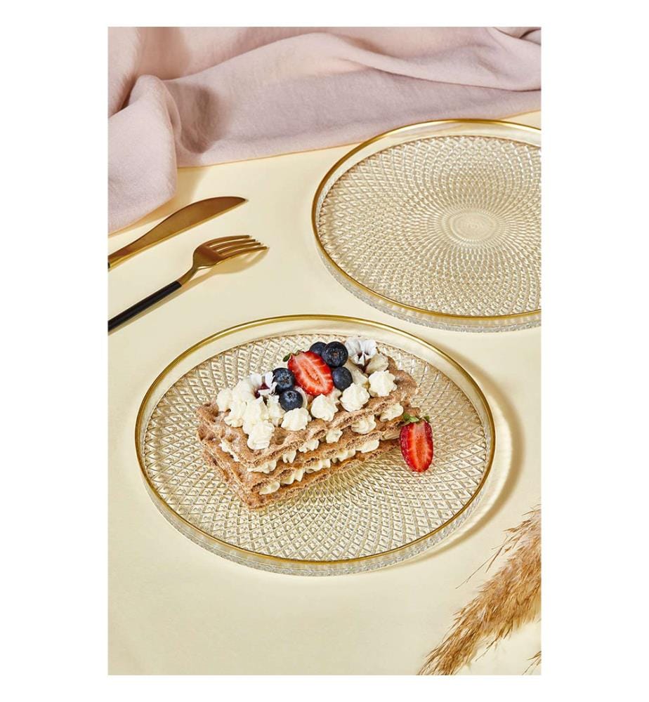 Dessertteller-Set (6-teilig) – transparent