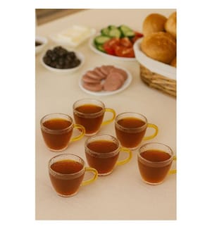 Teetassen-Set (6-teilig) – transparent