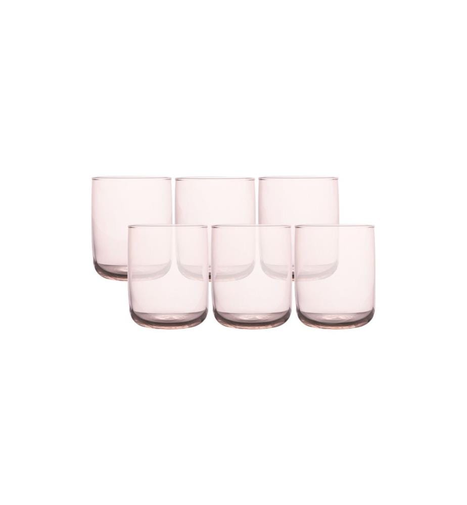 Glas-Set (6-teilig) – Rosa