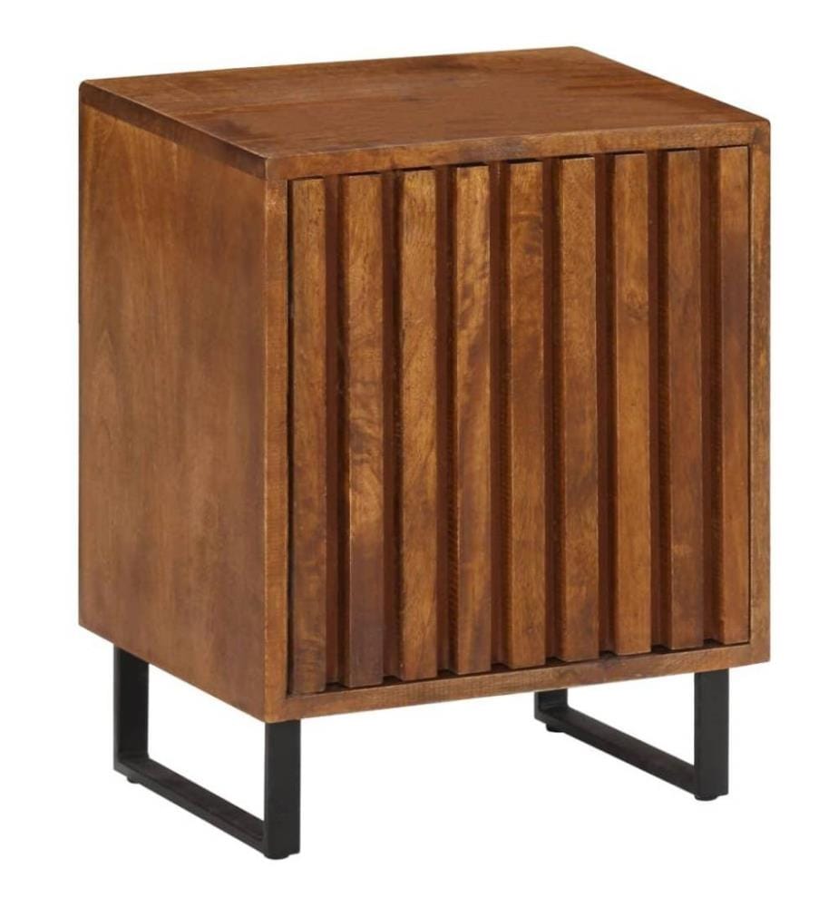 Nachttisch 40 x 30 x 50 cm Mangoholz Massiv