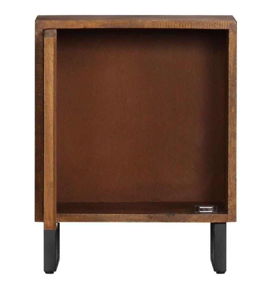 Nachttisch 40 x 30 x 50 cm Mangoholz Massiv