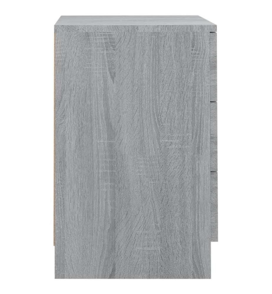 Table de chevet Sonoma gris 38x35x56 cm Bois d'ingénierie