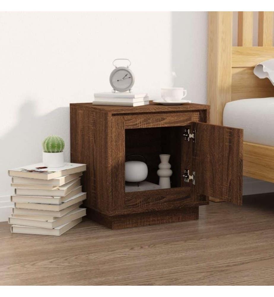 Nachttisch Braun Eichen-Optik 44x35x45 cm Holzwerkstoff
