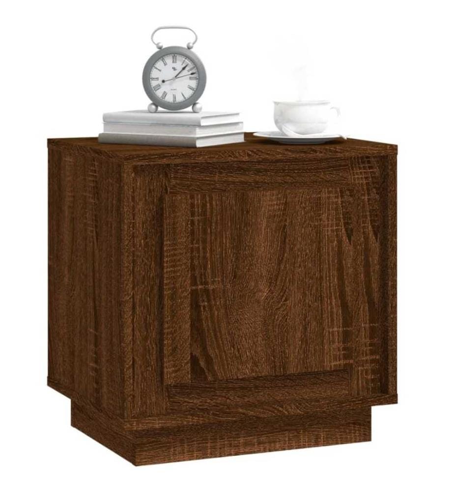 Nachttisch Braun Eichen-Optik 44x35x45 cm Holzwerkstoff