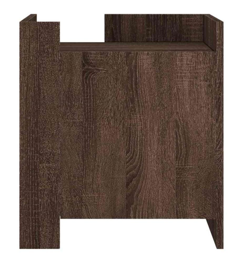 Nachttisch Braun Eichen-Optik 45x50x50 cm Holzwerkstoff