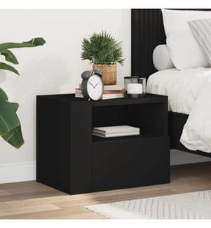 Tables de chevet murales 2 pcs blanc 45x30x35 cm