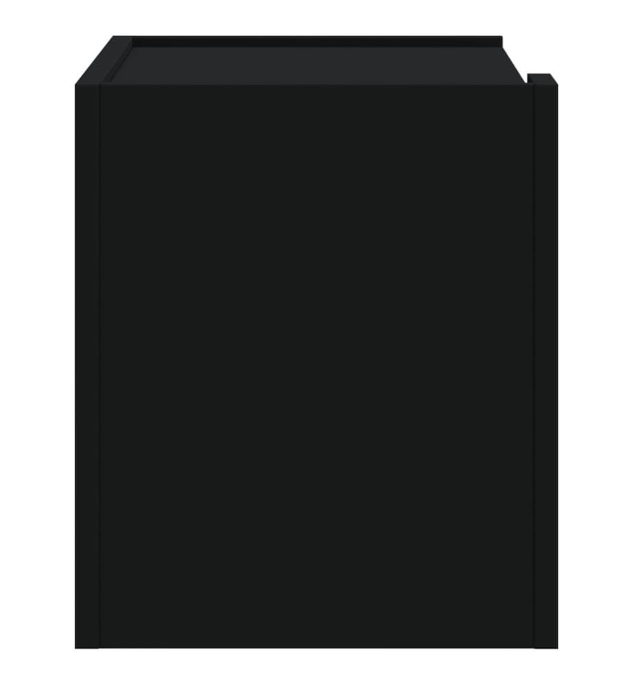 Wand-Nachttisch Schwarz 45x30x35 cm