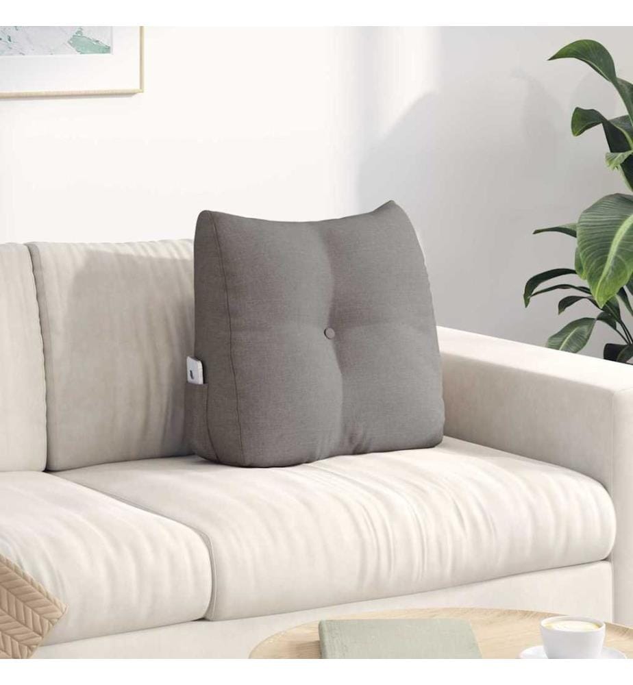 Rücken Kissen Taupe 45 x 24 x 50 cm Stoff