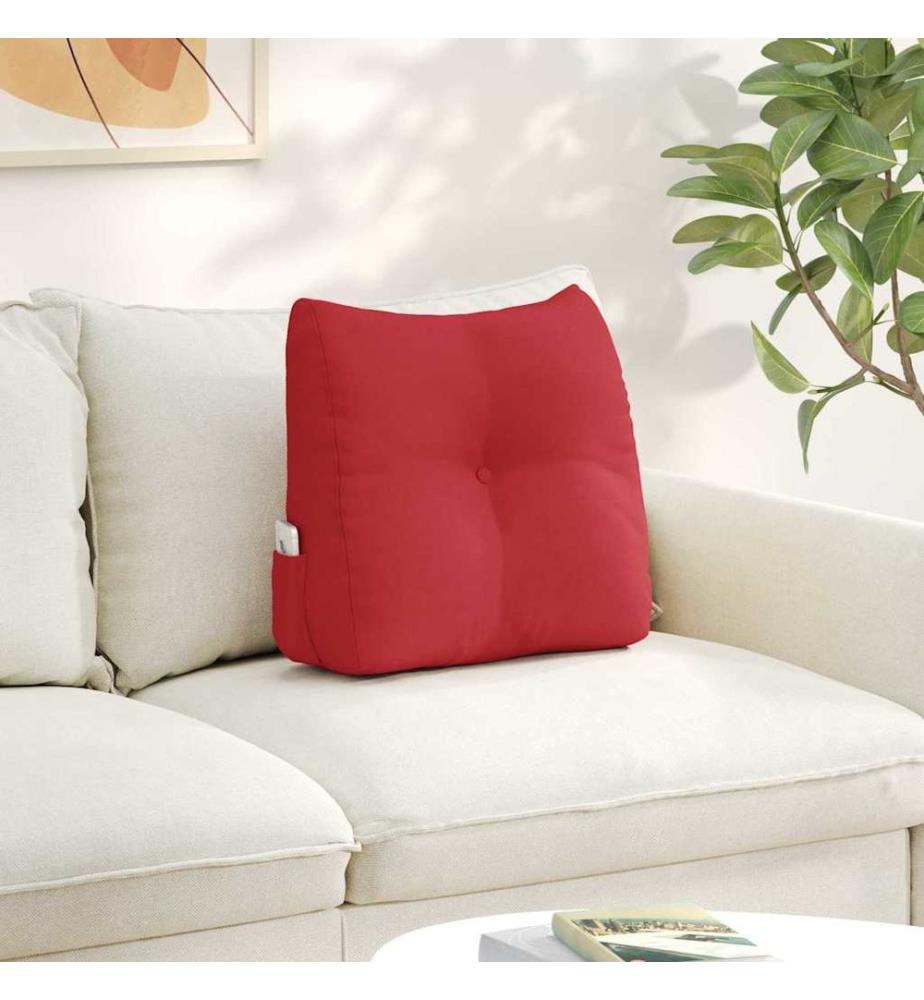 Rücken Kissen Rot 45 x 24 x 50 cm Stoff