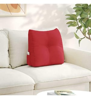 Rücken Kissen Rot 45 x 24 x 50 cm Stoff