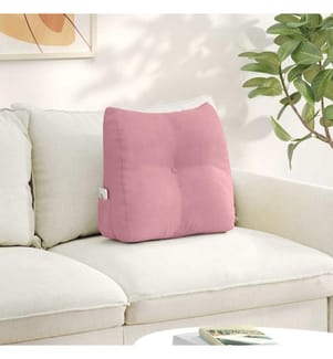 Rücken Kissen Rosa 45 x 24 x 50 cm Samt