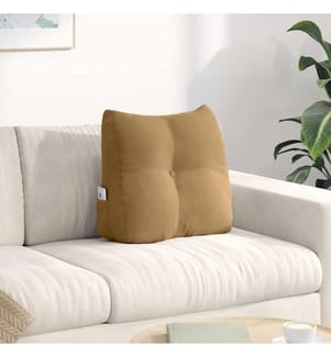 Rücken Kissen Braun 45 x 24 x 50 cm Samt