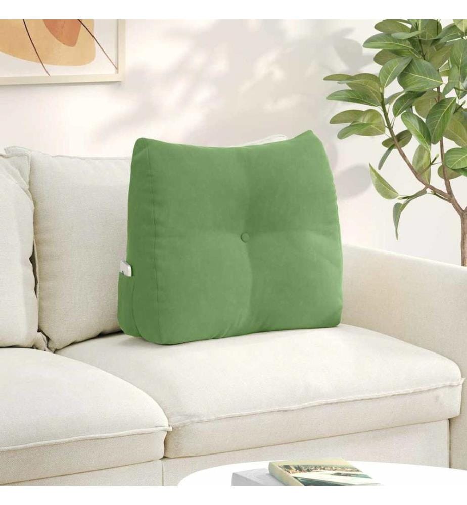 Coussin de Dos Vert clair 60 x 24 x 50 cm Velours
