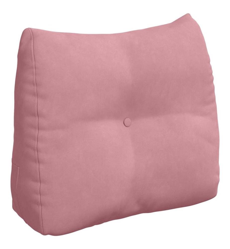 Coussin de Dos Rose 60 x 24 x 50 cm Velours