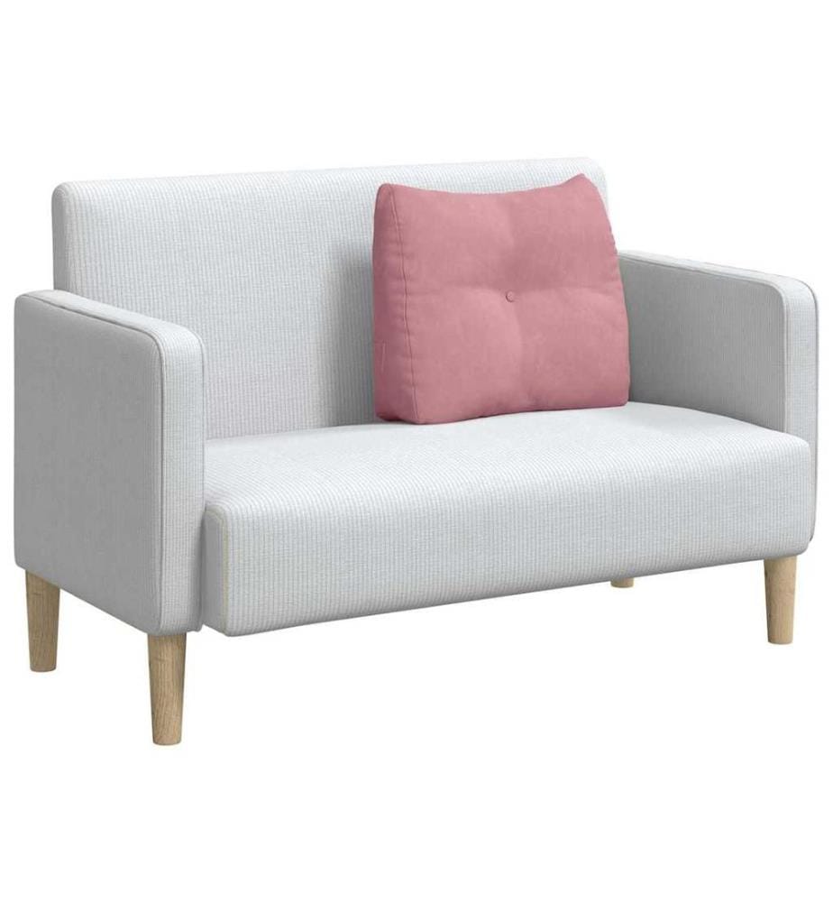 Coussin de Dos Rose 60 x 24 x 50 cm Velours