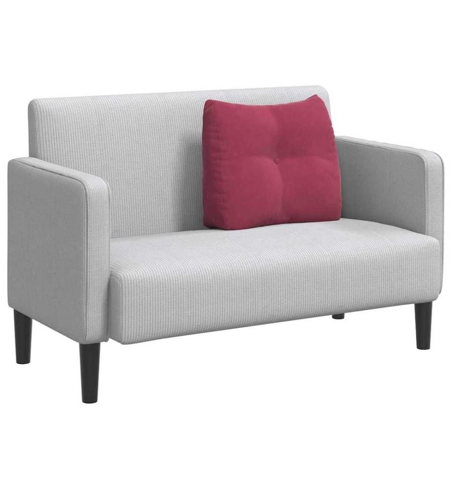 Coussin de Dos Bordeaux 60 x 24 x 50 cm Velours