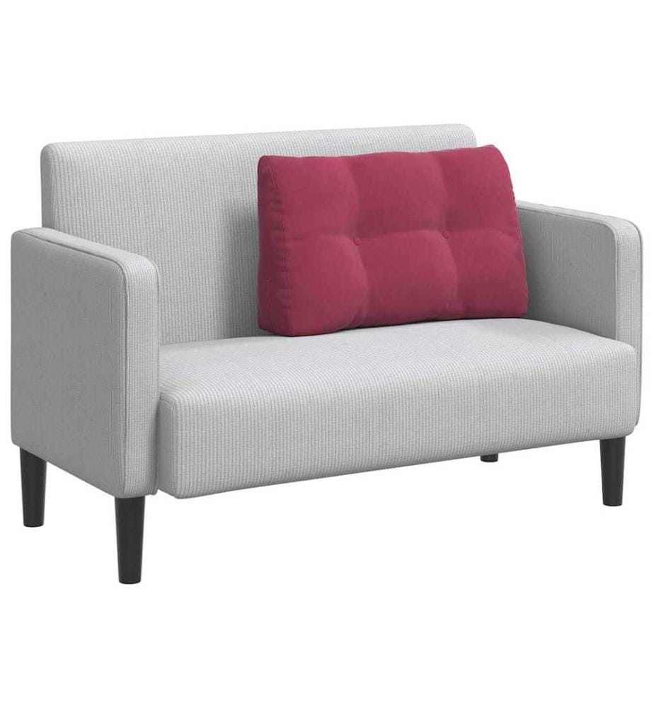 Coussin de Dos Bordeaux 80 x 24 x 50 cm Velours