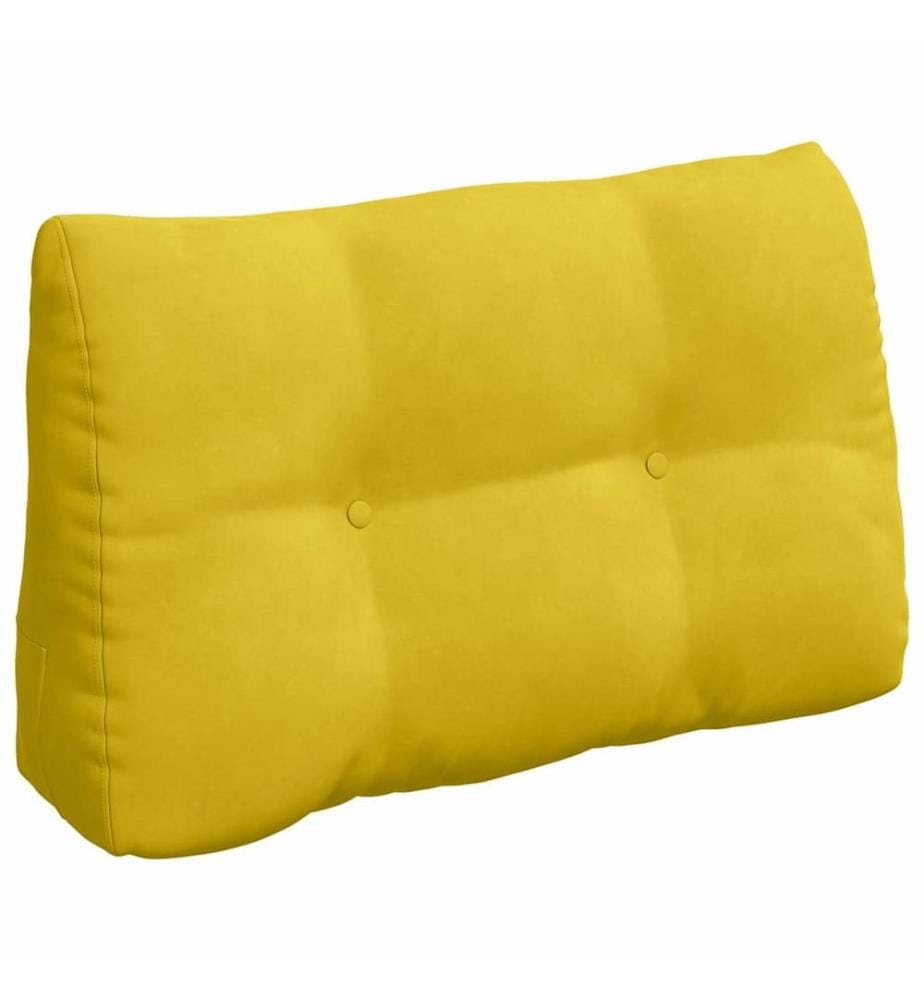 Coussin de Dos Jaune 80 x 24 x 50 cm Velours