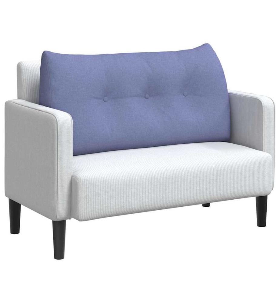 Coussin de Dos Bleu denim 100 x 24 x 50 cm tissu