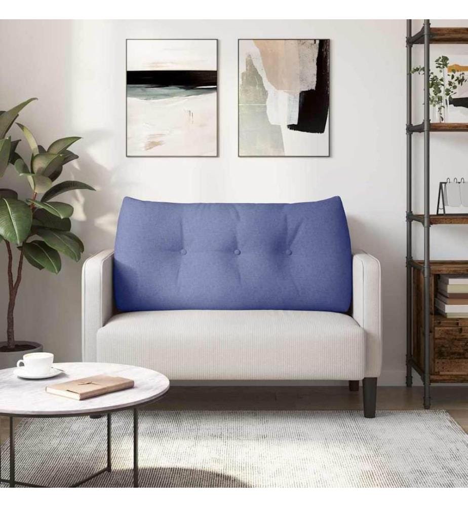 Coussin de Dos Bleu denim 100 x 24 x 50 cm tissu