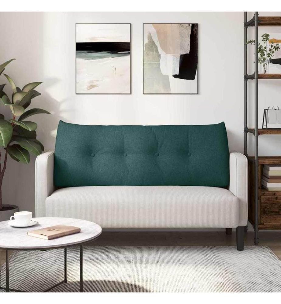Coussin de Dos Vert foncé 120 x 24 x 50 cm tissu