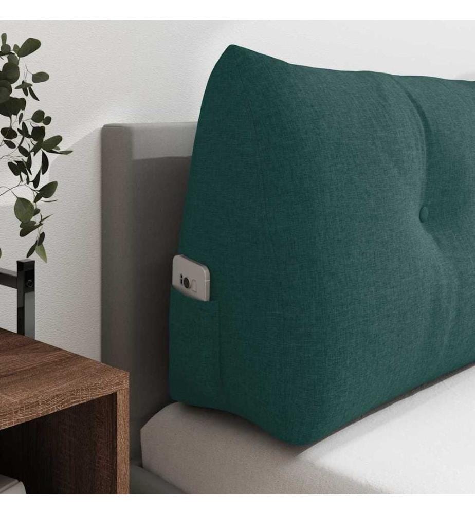 Coussin de Dos Vert foncé 120 x 24 x 50 cm tissu