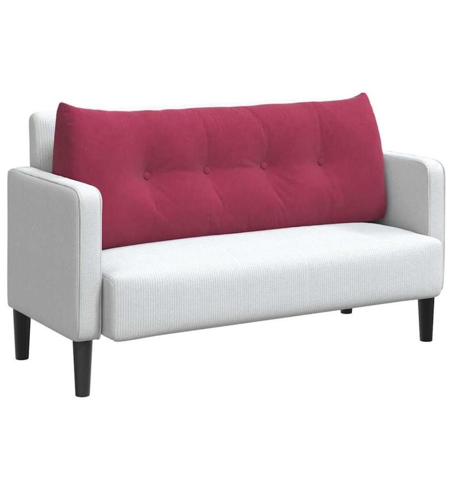 Coussin de Dos Bordeaux 120 x 24 x 50 cm Velours