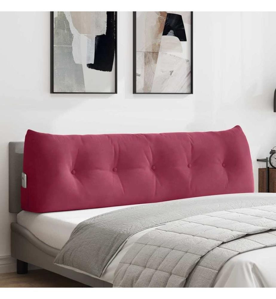 Coussin de Dos Bordeaux 160 x 24 x 50 cm Velours