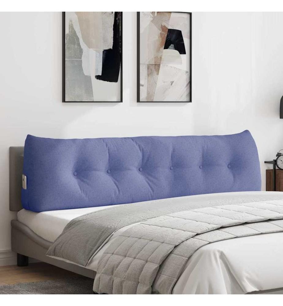 Coussin de Dos Bleu denim 180 x 24 x 50 cm tissu