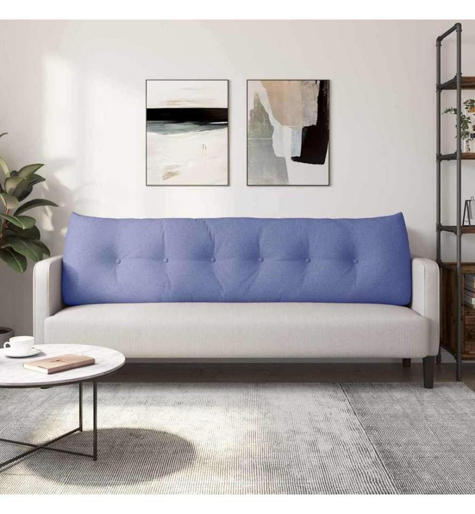 Coussin de Dos Bleu denim 180 x 24 x 50 cm tissu