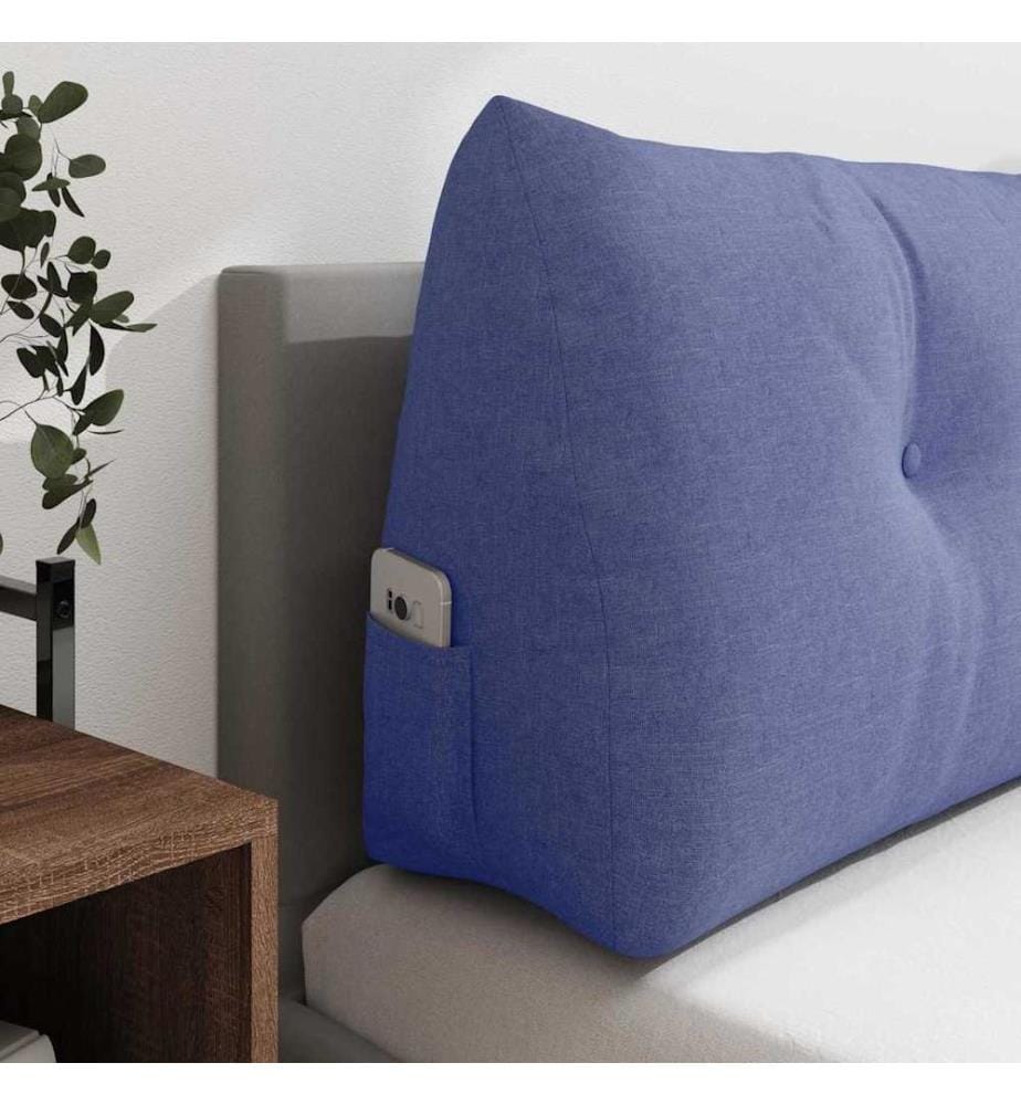 Coussin de Dos Bleu denim 180 x 24 x 50 cm tissu