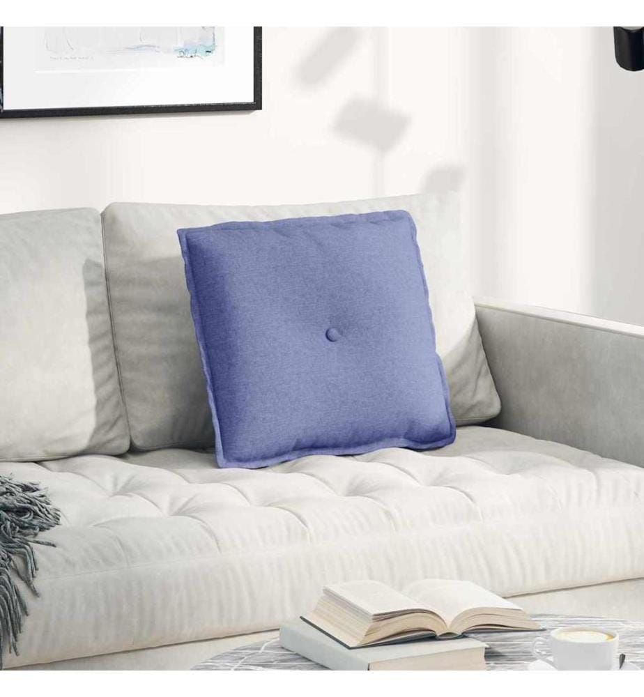 Coussin de Dos Bleu denim 50 x 19 x 45 cm tissu