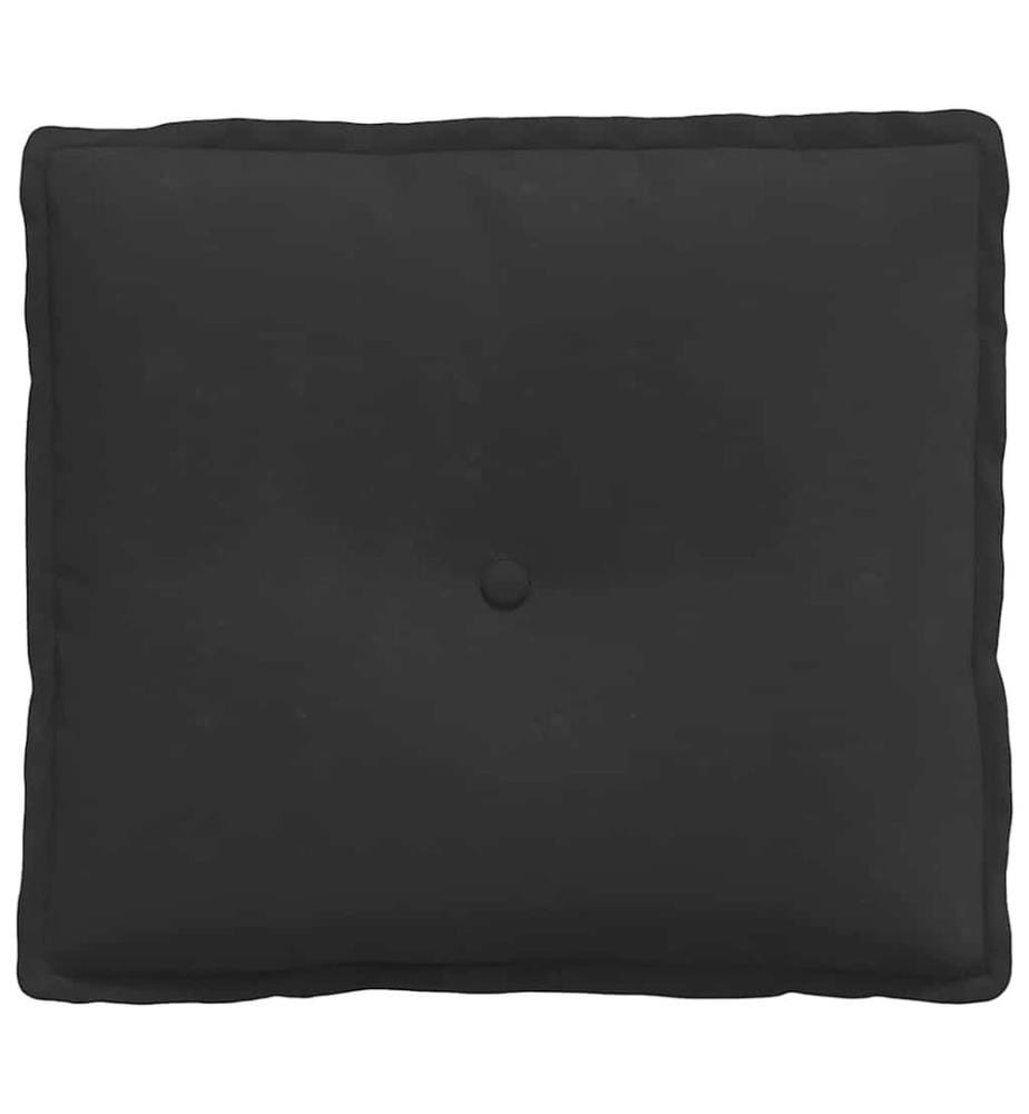 Coussin de Dos Noir 50 x 45 cm Tissu en microfibre