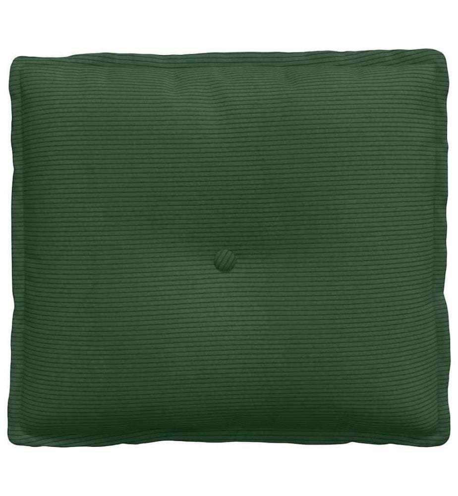 Coussin de Dos Vert Jungle 50 x 45 cm Tissu en velours côtelé