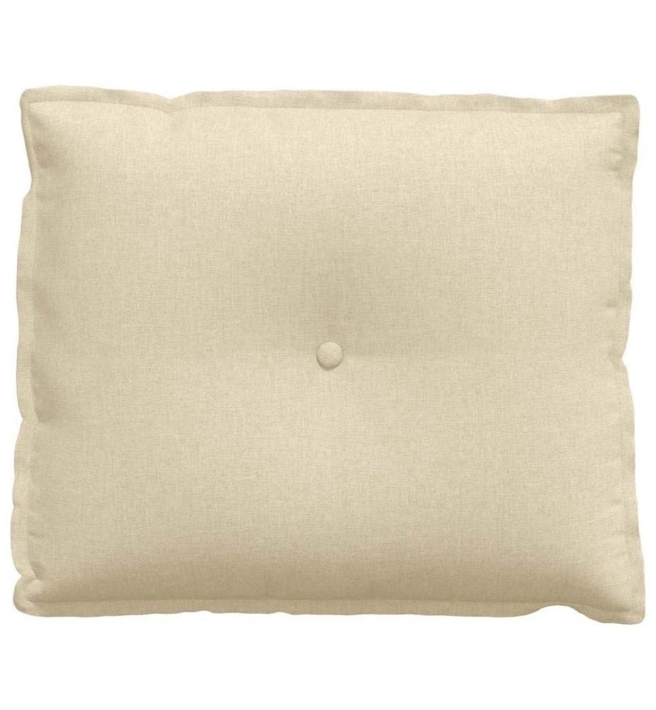 Coussin de Dos Crème 60 x 19 x 50 cm tissu