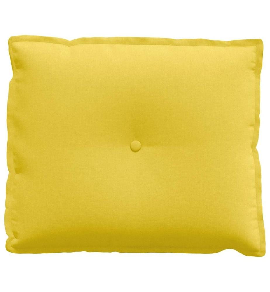 Coussin de Dos Jaune clair 60 x 19 x 50 cm tissu