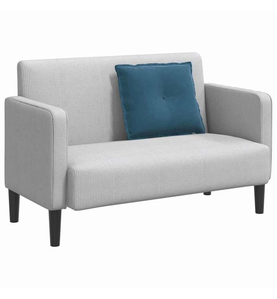 Coussin de Dos Bleu 60 x 50 cm Tissu en velours côtelé