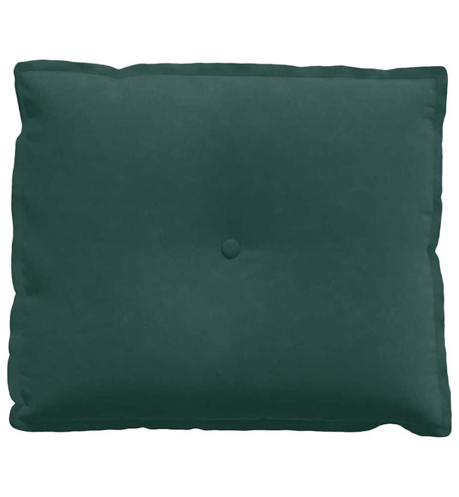 Coussin de Dos Vert foncé 60 x 50 cm Tissu en velours côtelé