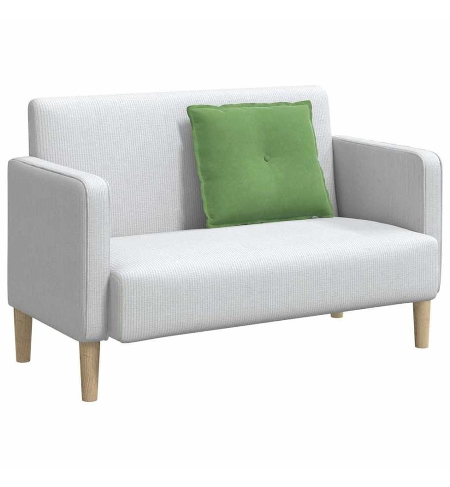 Coussin de Dos Vert clair 60 x 50 cm Tissu en velours côtelé