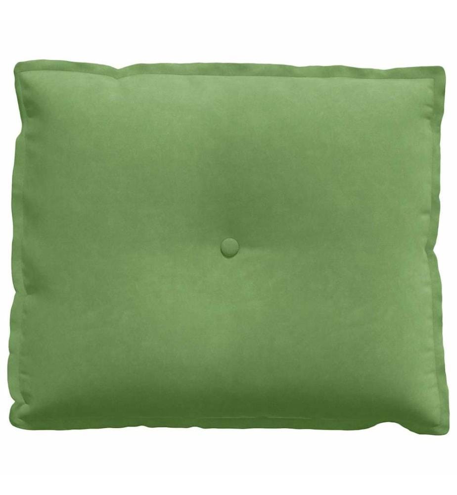 Coussin de Dos Vert clair 60 x 50 cm Tissu en velours côtelé