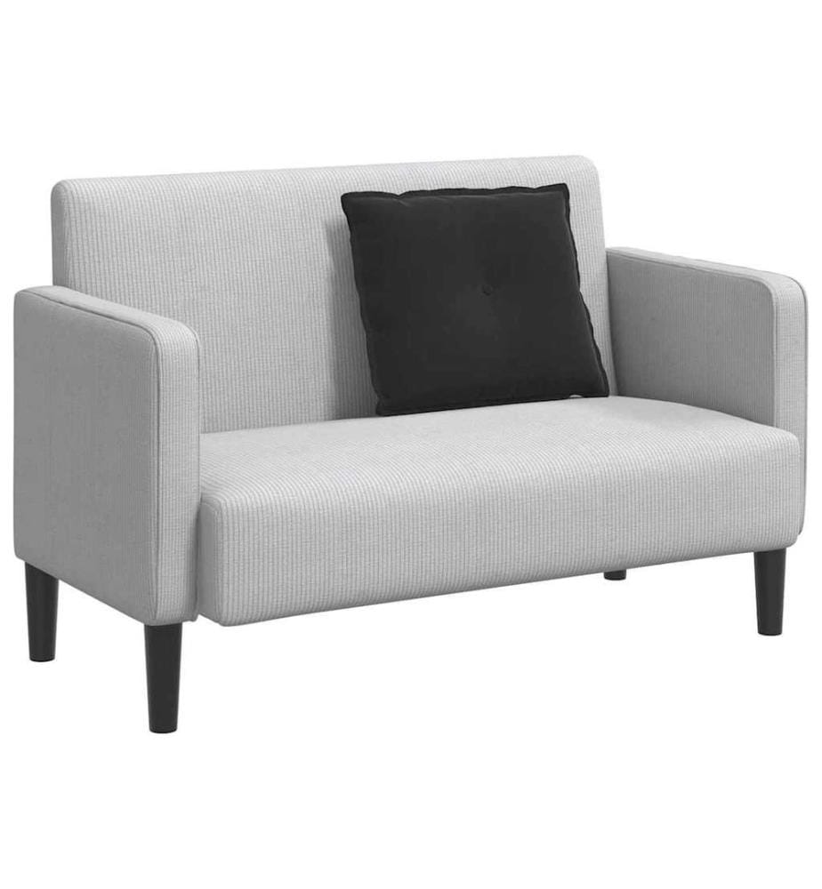 Coussin de Dos Noir 60 x 50 cm Tissu en velours côtelé