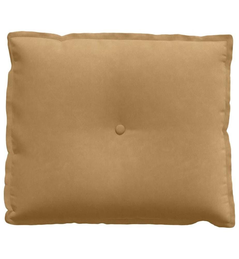 Coussin de Dos Marron 60 x 50 cm Tissu en velours côtelé