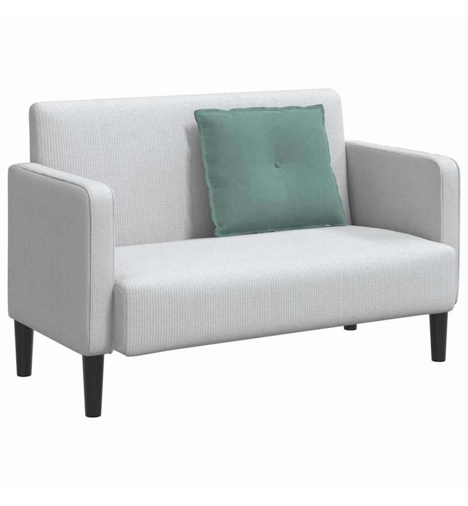 Coussin de Dos Vert Mer 60 x 50 cm Tissu en velours côtelé