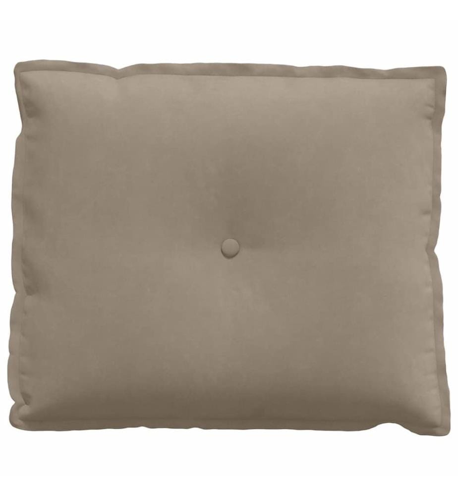 Coussin de Dos Taupe 60 x 50 cm Tissu en microfibre