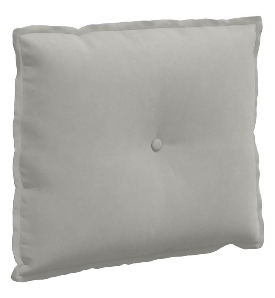 Coussin de Dos Gris clair 60 x 50 cm Tissu en microfibre